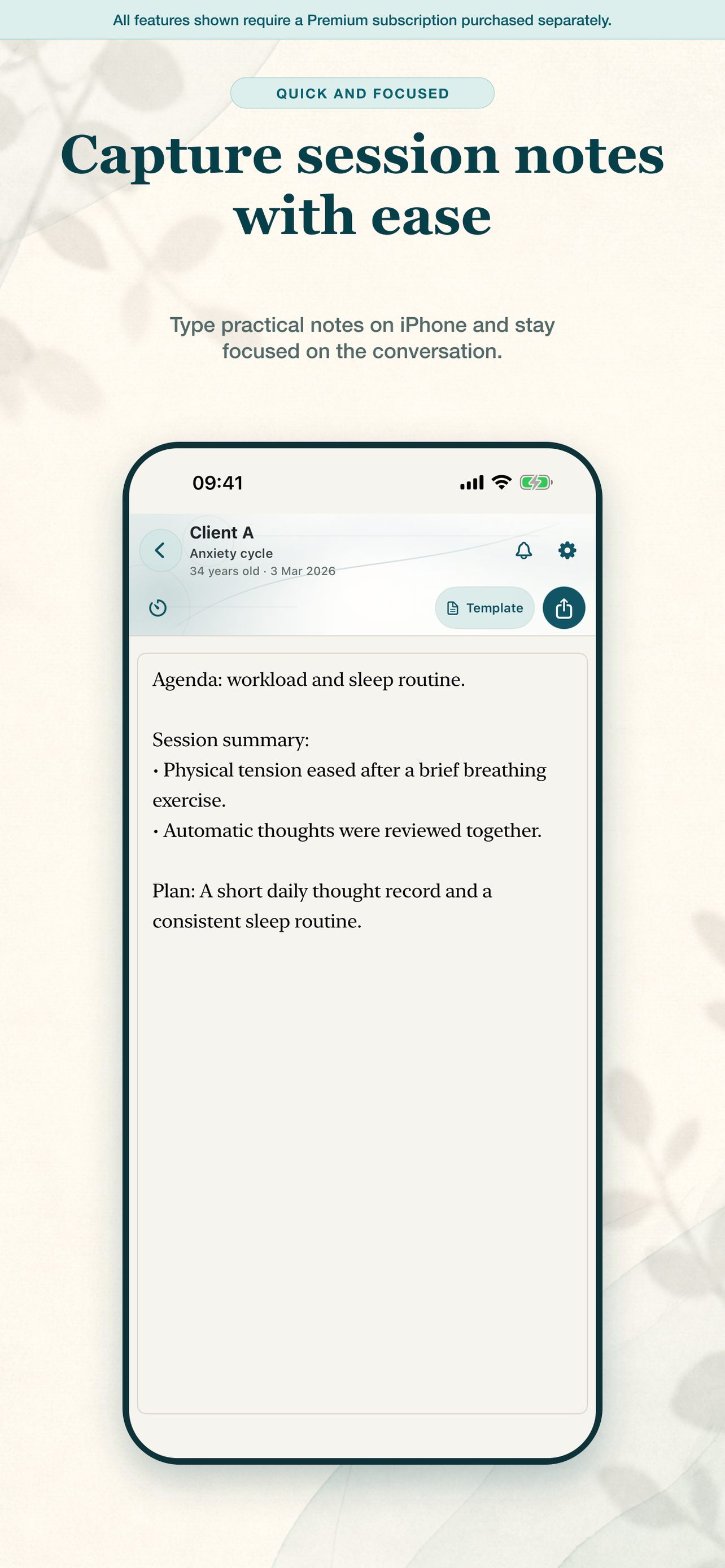 Therapy Notebook TD screenshot 2