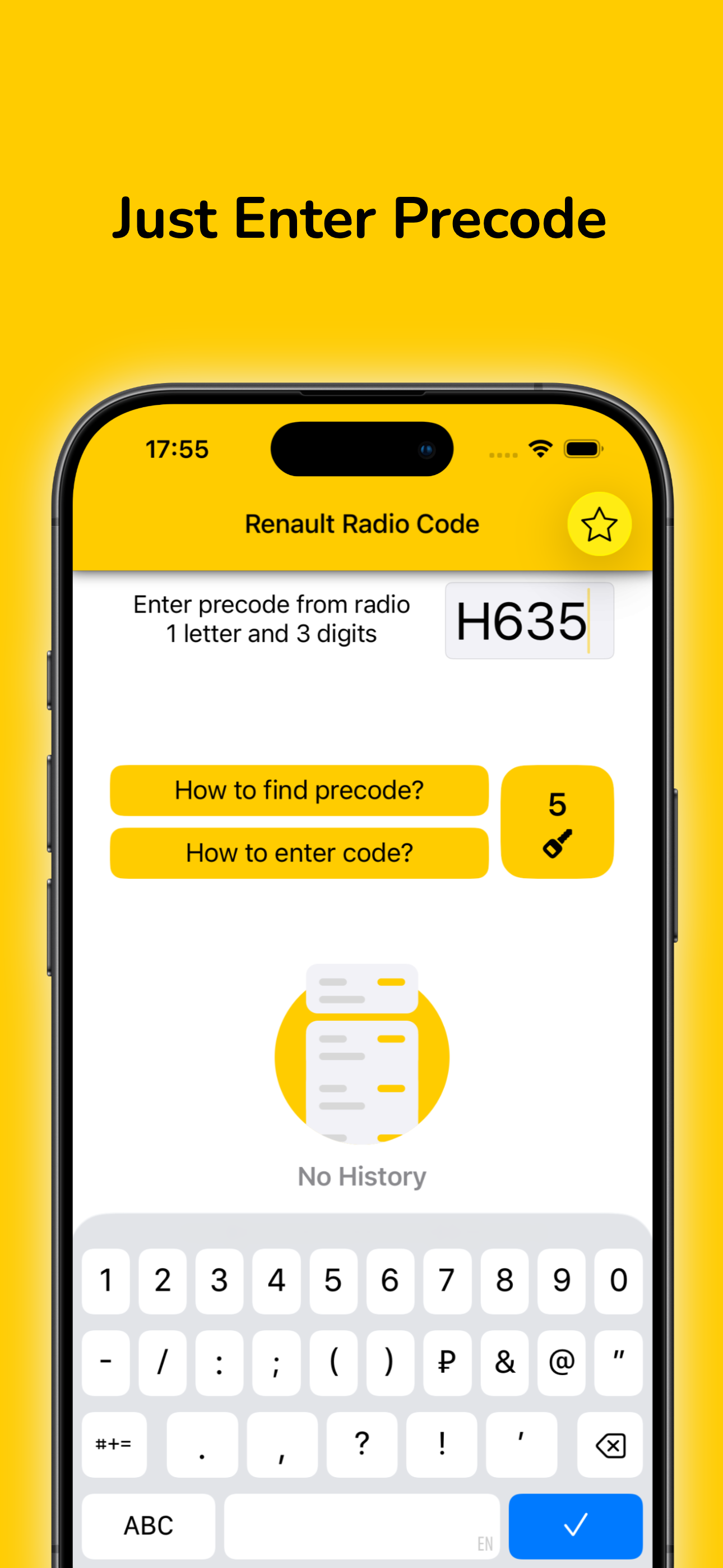 Radio Code for Renault Stereo
