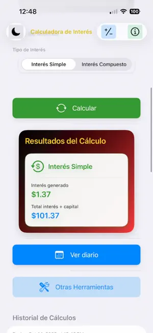 InteresCompuestoCalc screenshot 2