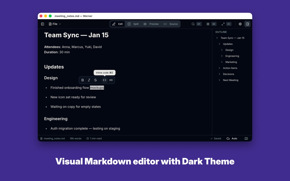 #3. Werner (macOS) De: Artem Novikov