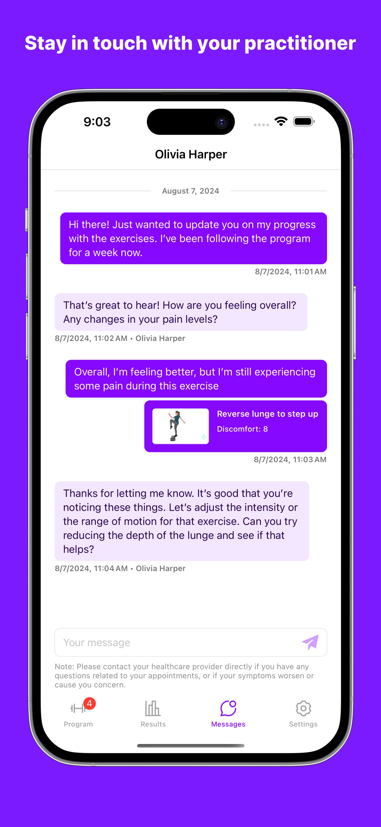 Screenshot 3 of WTA PhysiApp