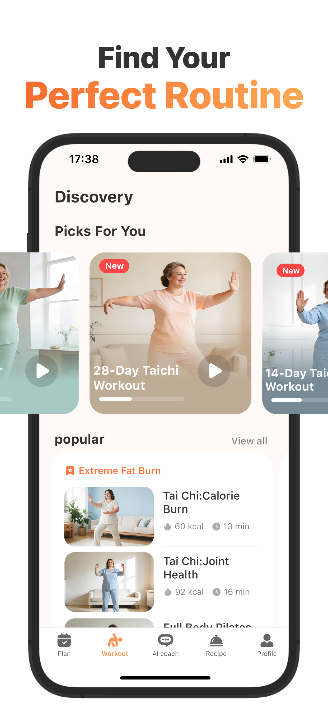 PlusFit: Easy Home Workout screenshot 4