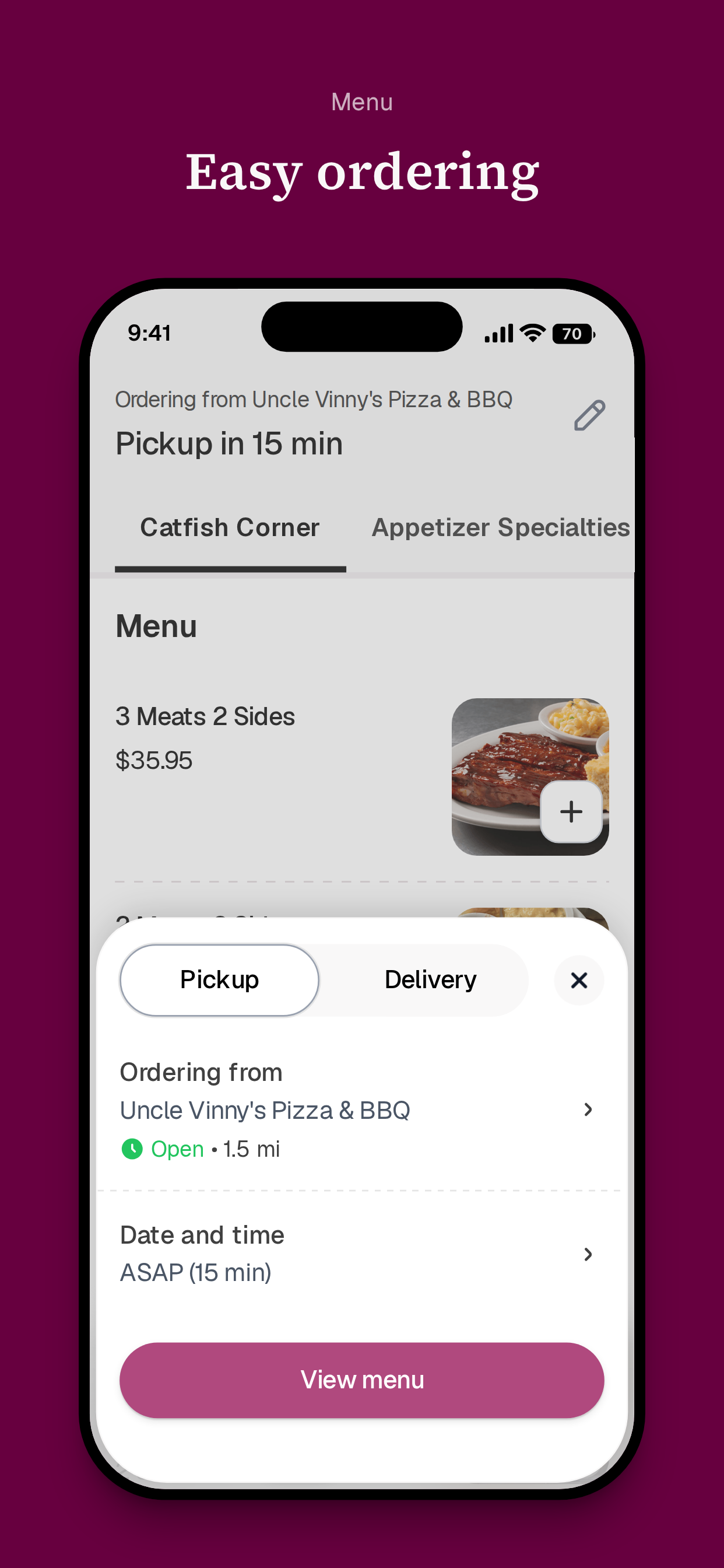 Uncle Vinny's Pizza & BBQ screenshot 3