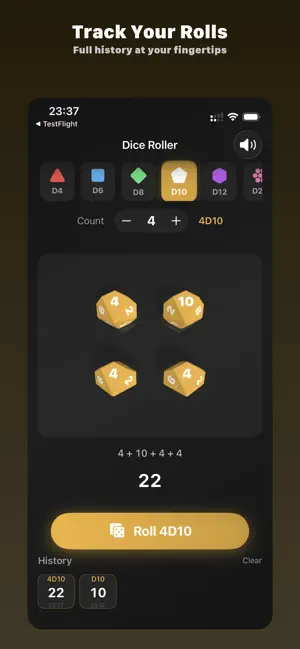 Rollr - Dice Roller screenshot 3
