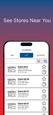 Clark Rewards iPhone screenshot