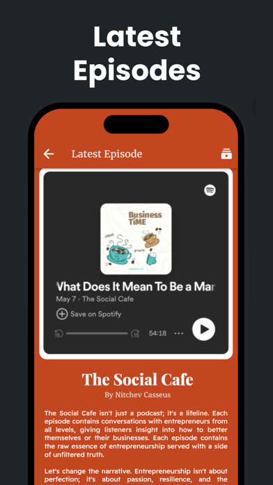 The Social Cafe iPhone screenshot 2 - Social Networking app
