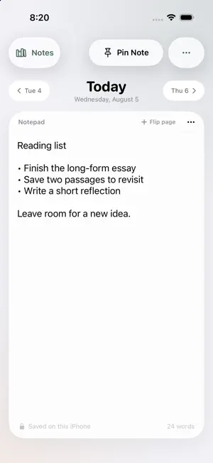 WorkNotes: Daily Notepad screenshot 1