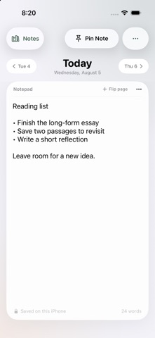 WorkNotes: Daily Notepad Screenshot 1 of 8