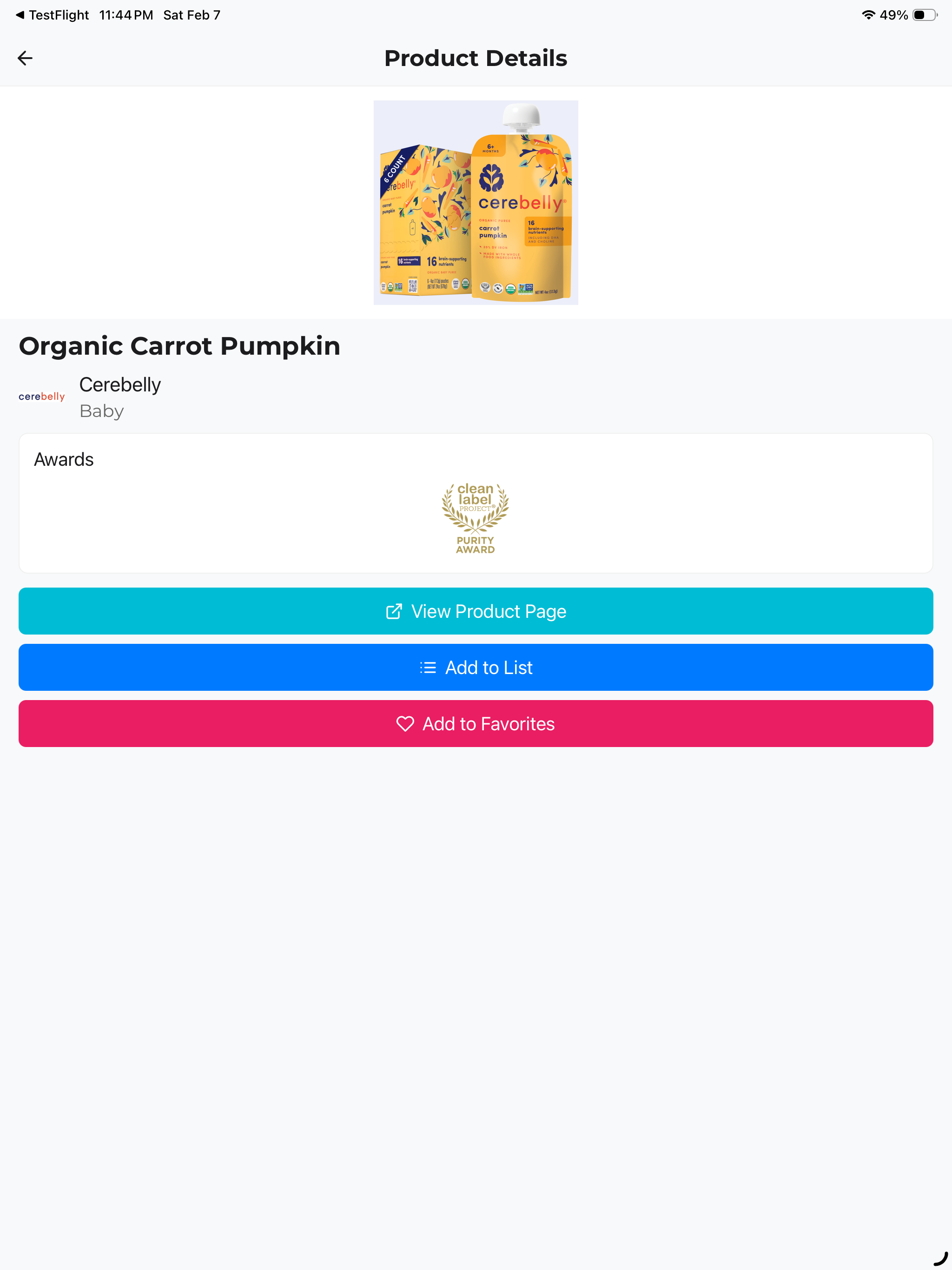 Clean Label Project Mobile screenshot 8
