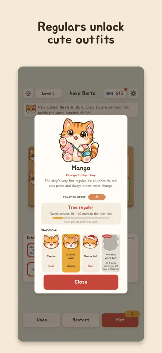 Neko Bento: Cat Number Puzzle screenshot 6