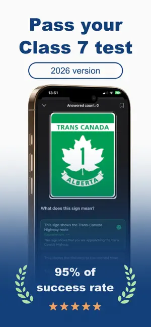 Learners Test Alberta iPhone screenshot 1