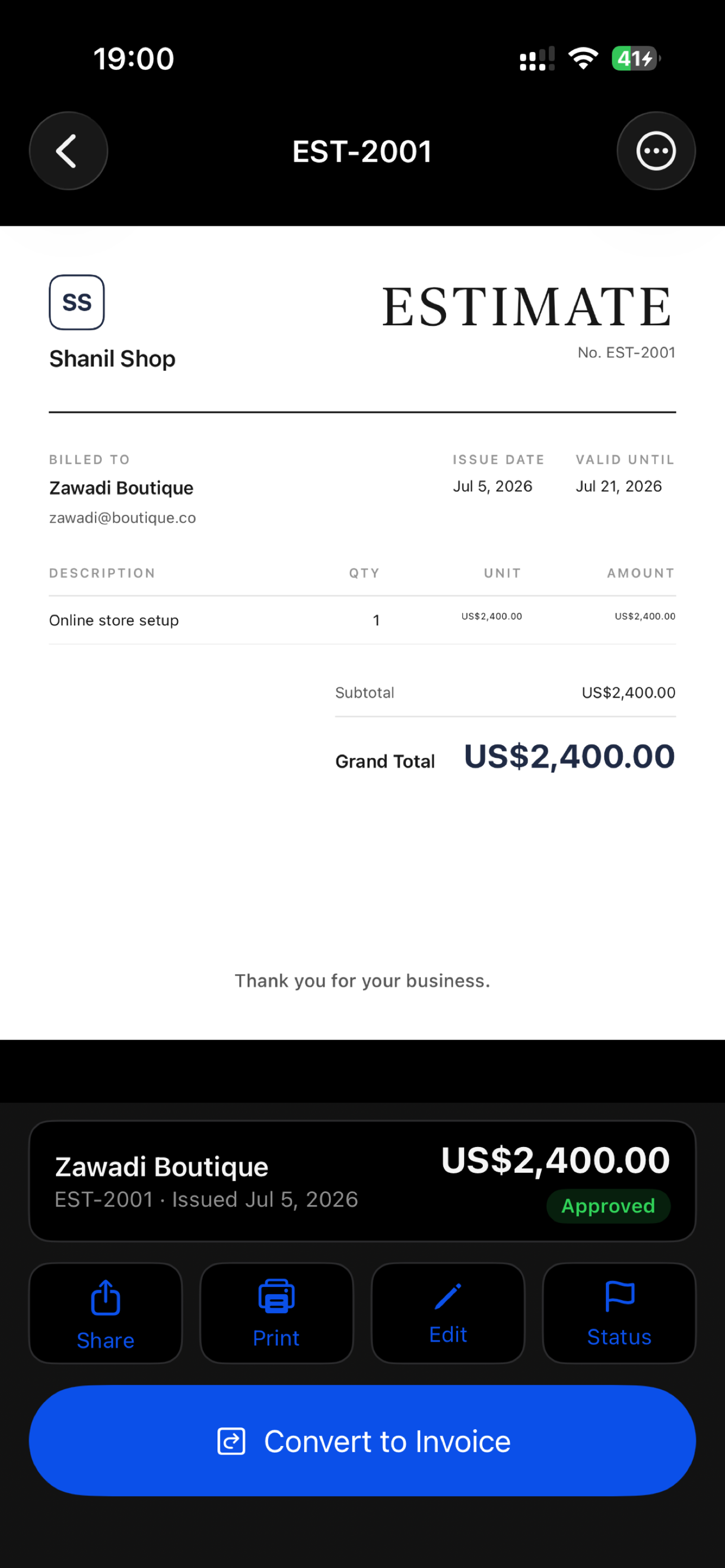 InvoiceFast: Invoice Maker screenshot 5