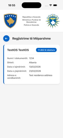 Foreigner Registration screenshot