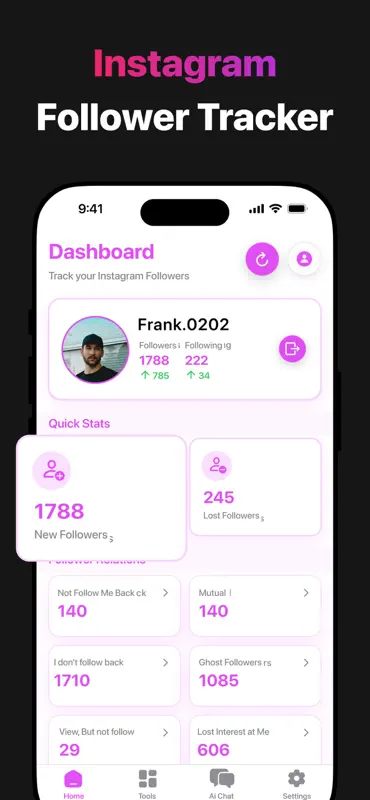 Reports: My Followers Tracker screenshot 1 of 6
