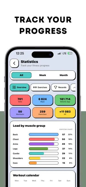 SkyGain — Workout Tracker screenshot 3