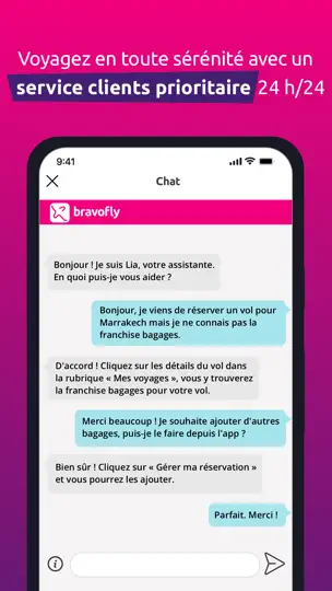 Capture d'écran de Bravofly sur iPhone 5