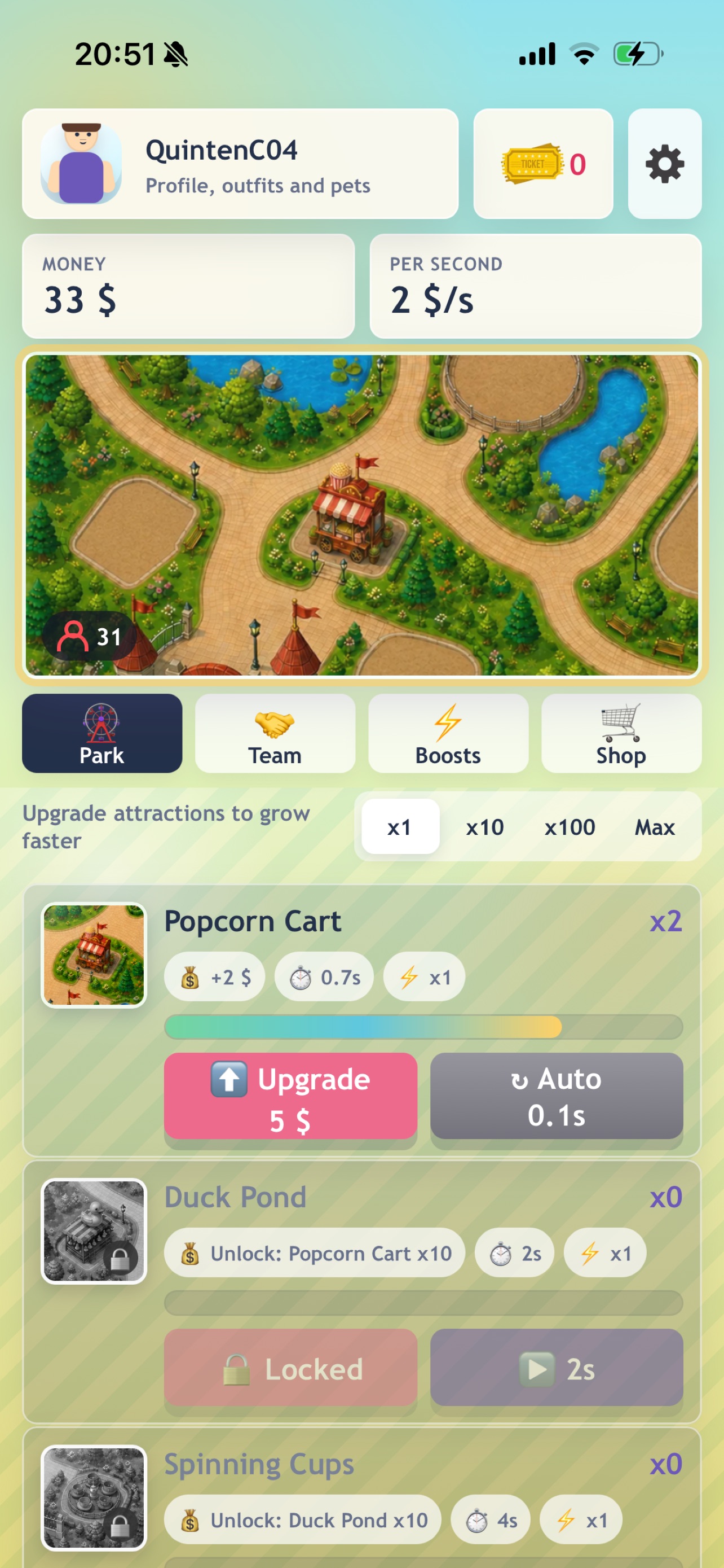 Screenshot 4 of Galaxy Park: Idle Tycoon