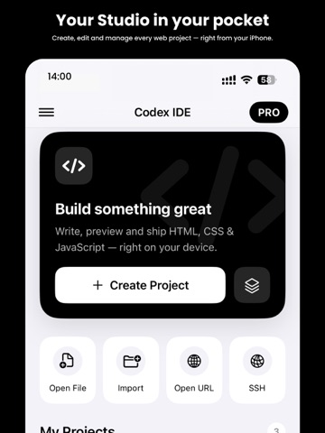 Visor y Editor HTML: Codex iPad screenshot 1