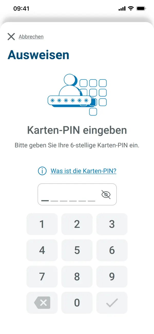 AusweisApp Bund iPhone App Screenshot 6 – Dienstprogramme