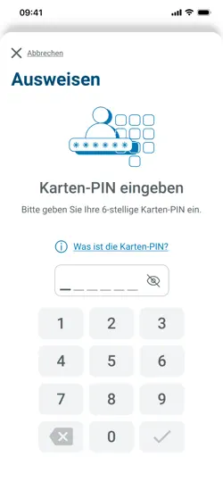Screenshot von AusweisApp Bund auf dem iPhone 6