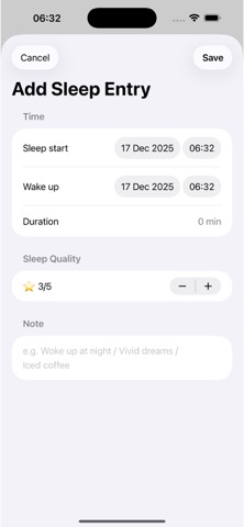 Sleep-Logs screenshot