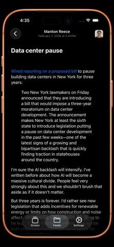 Silverleaf Reader iPhone screenshot
