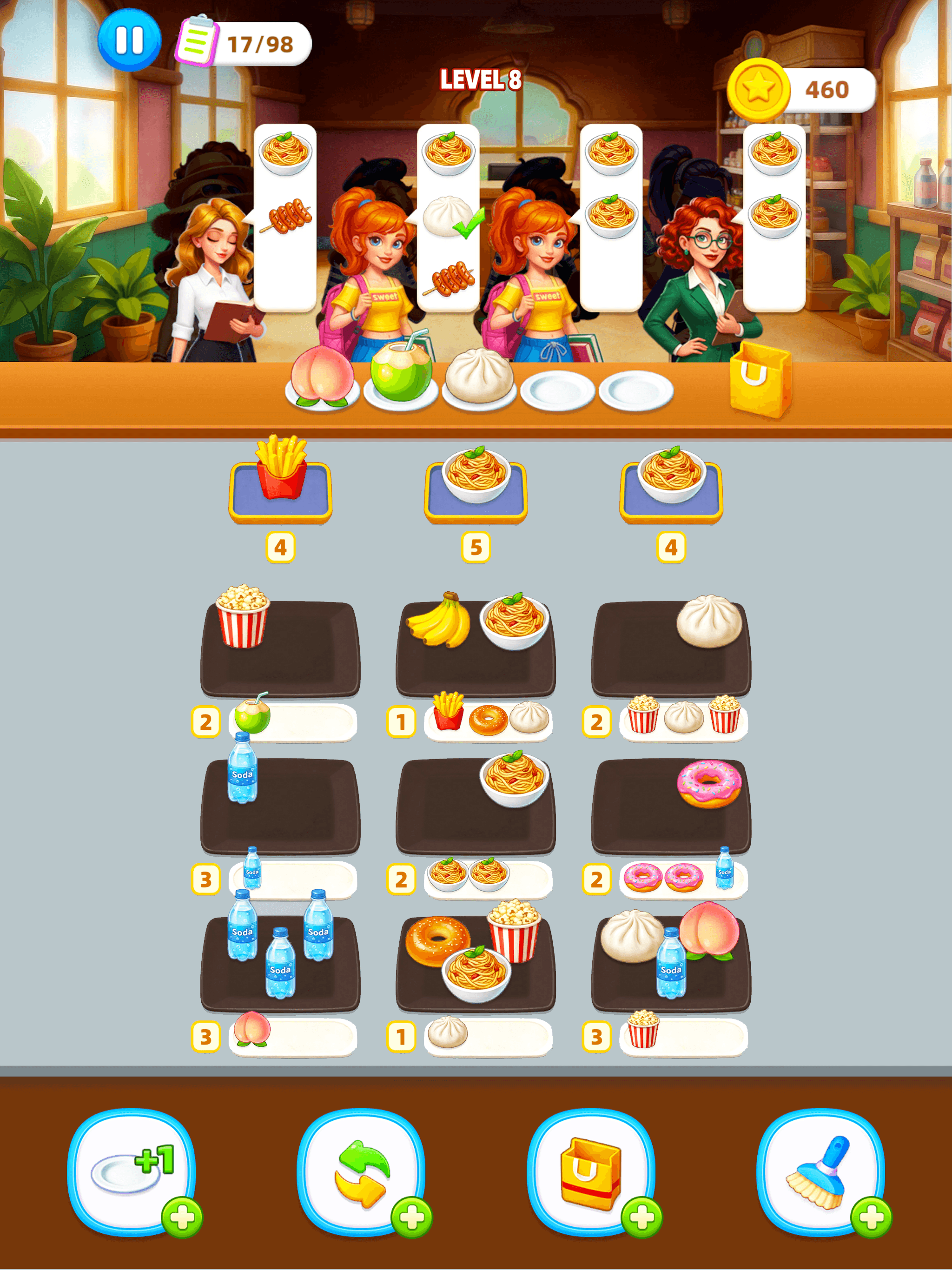Food Order - Sorting Match Jam