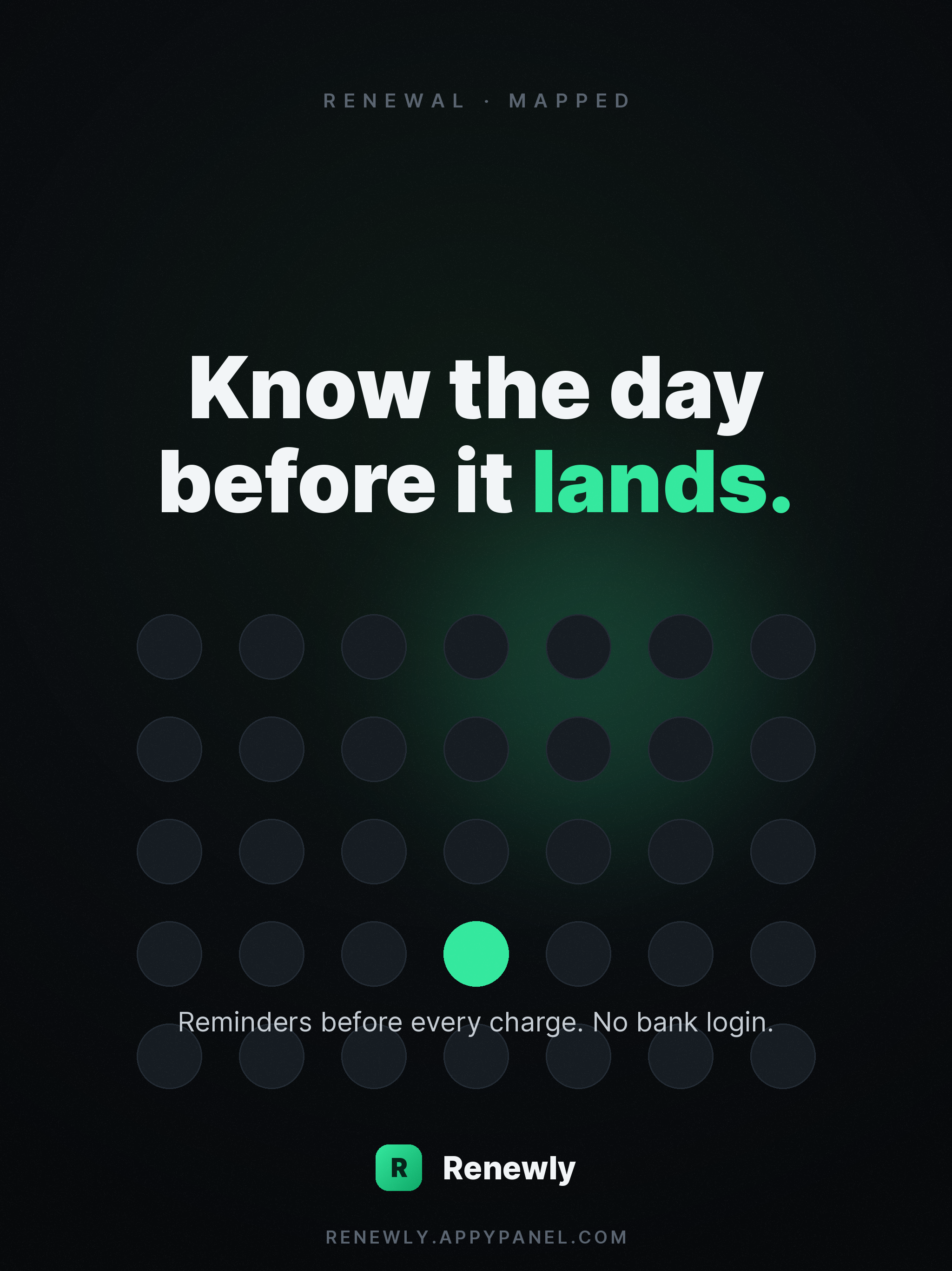 Renewly – Subscription Tracker