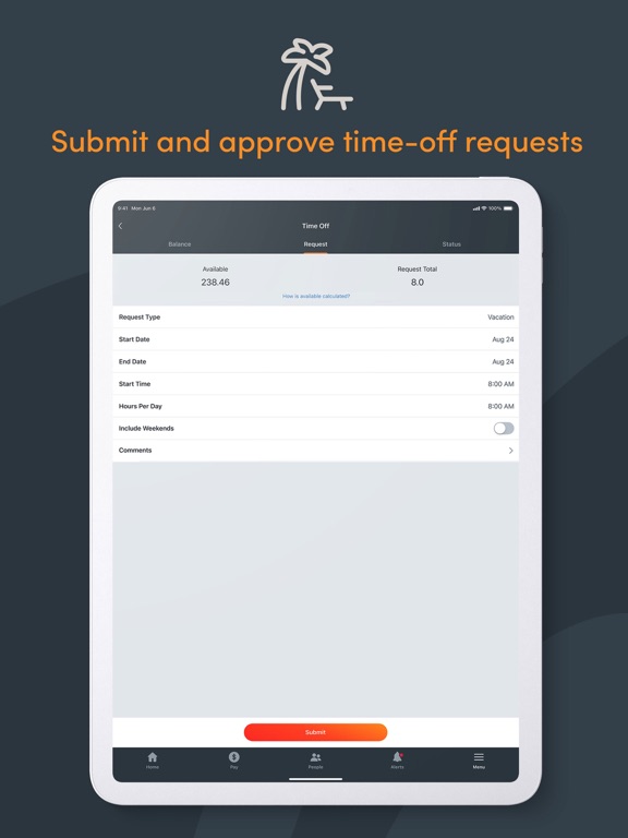 Paylocity iPad screenshot 8 - Business app