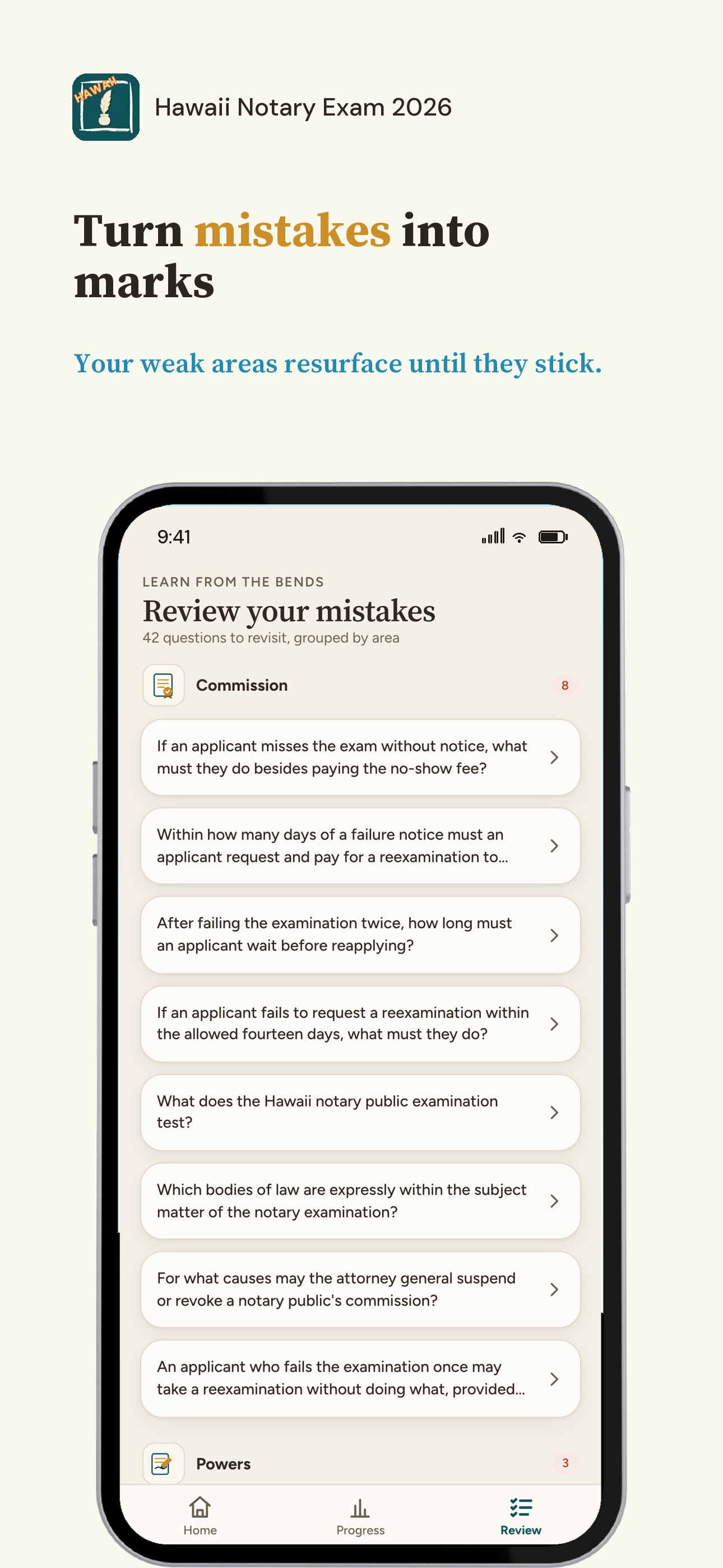Hawaii Notary Exam 2026 screenshot 6