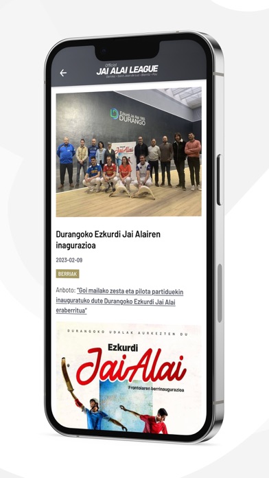 Jai Alai League iPhone screenshot 5 - Sports app