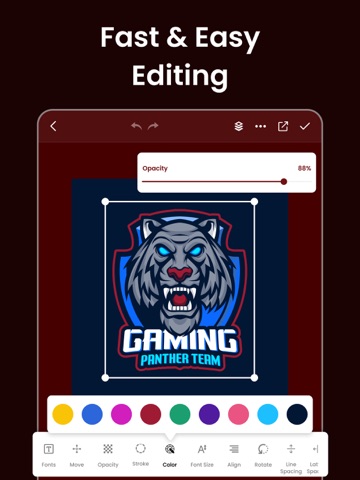 Logo Esport Gaming Maker iPad screenshot