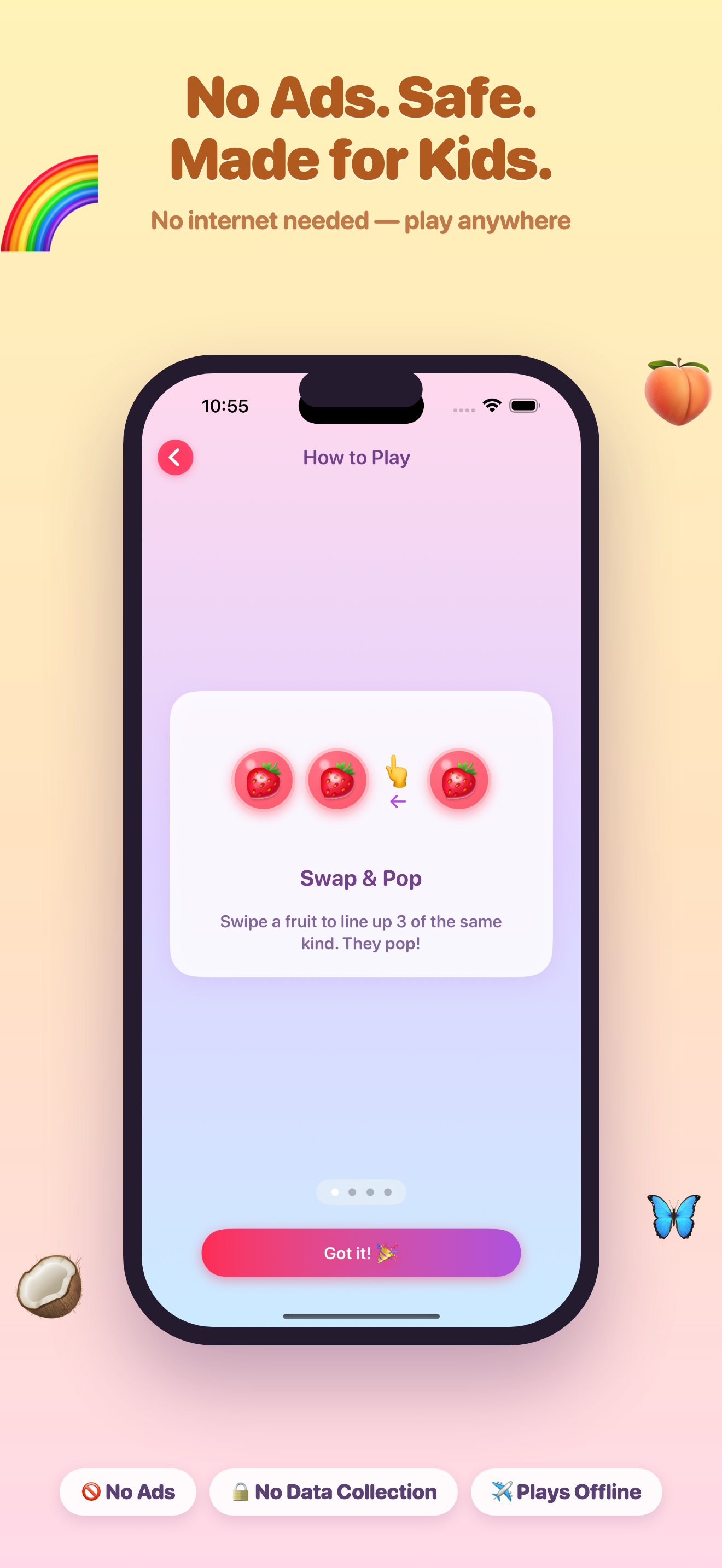 Fruity Pop! Kids Match 3 screenshot 6