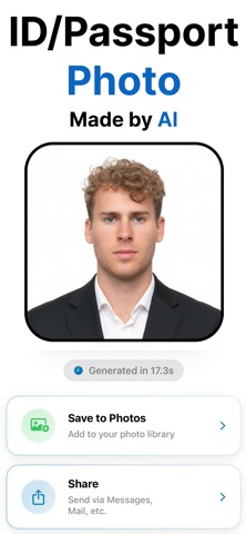 Passport Photo & ID Face Maker iPhone screenshot