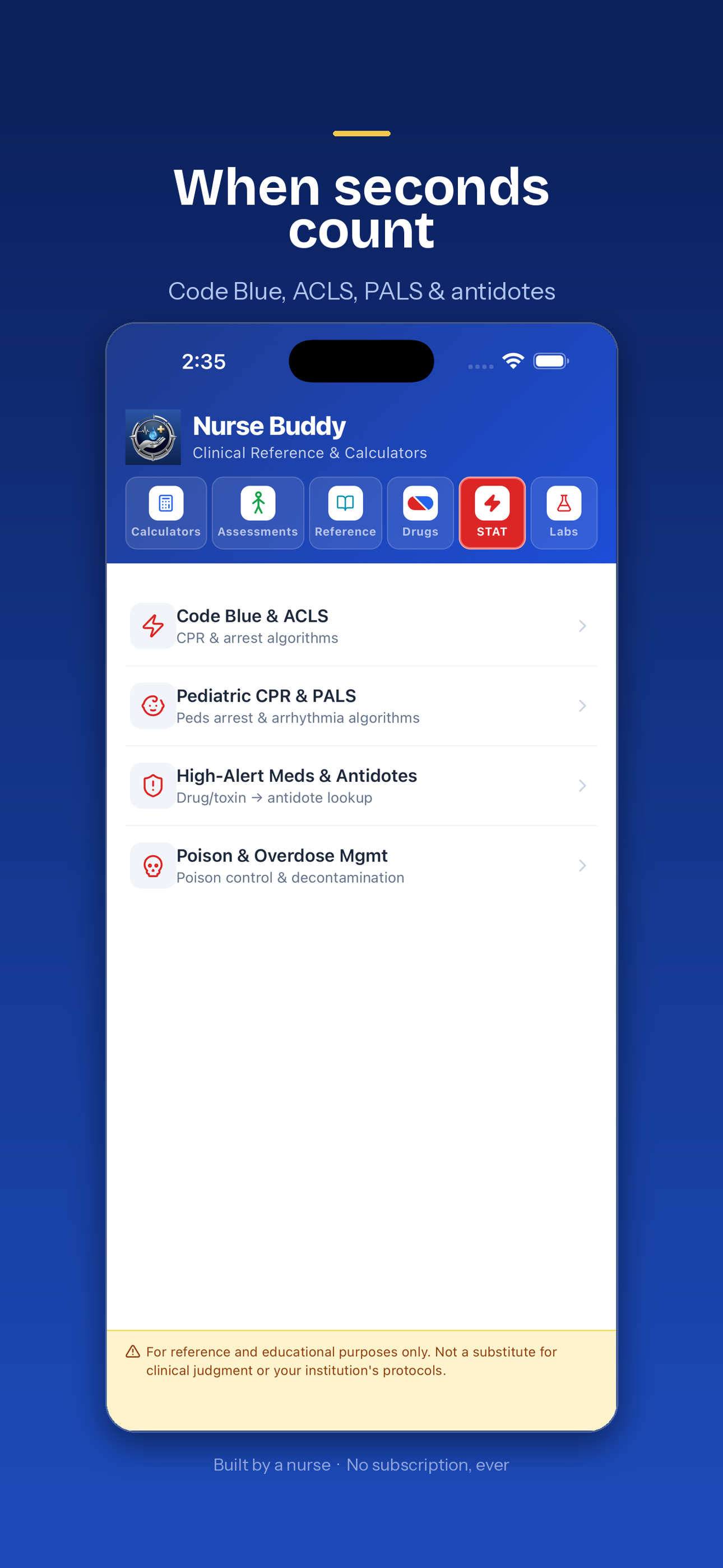 Nurse Buddy clinical reference screenshot 6