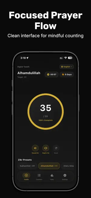 Tasbih Pro – Dhikr Counter screenshot 1