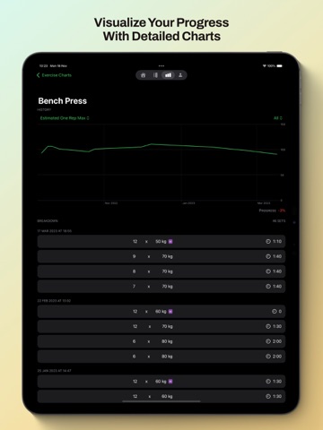 AI Fitness iPad screenshot