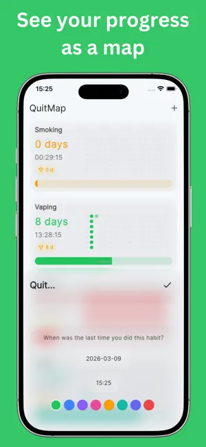 Habit Tracker for quitting screenshot 2