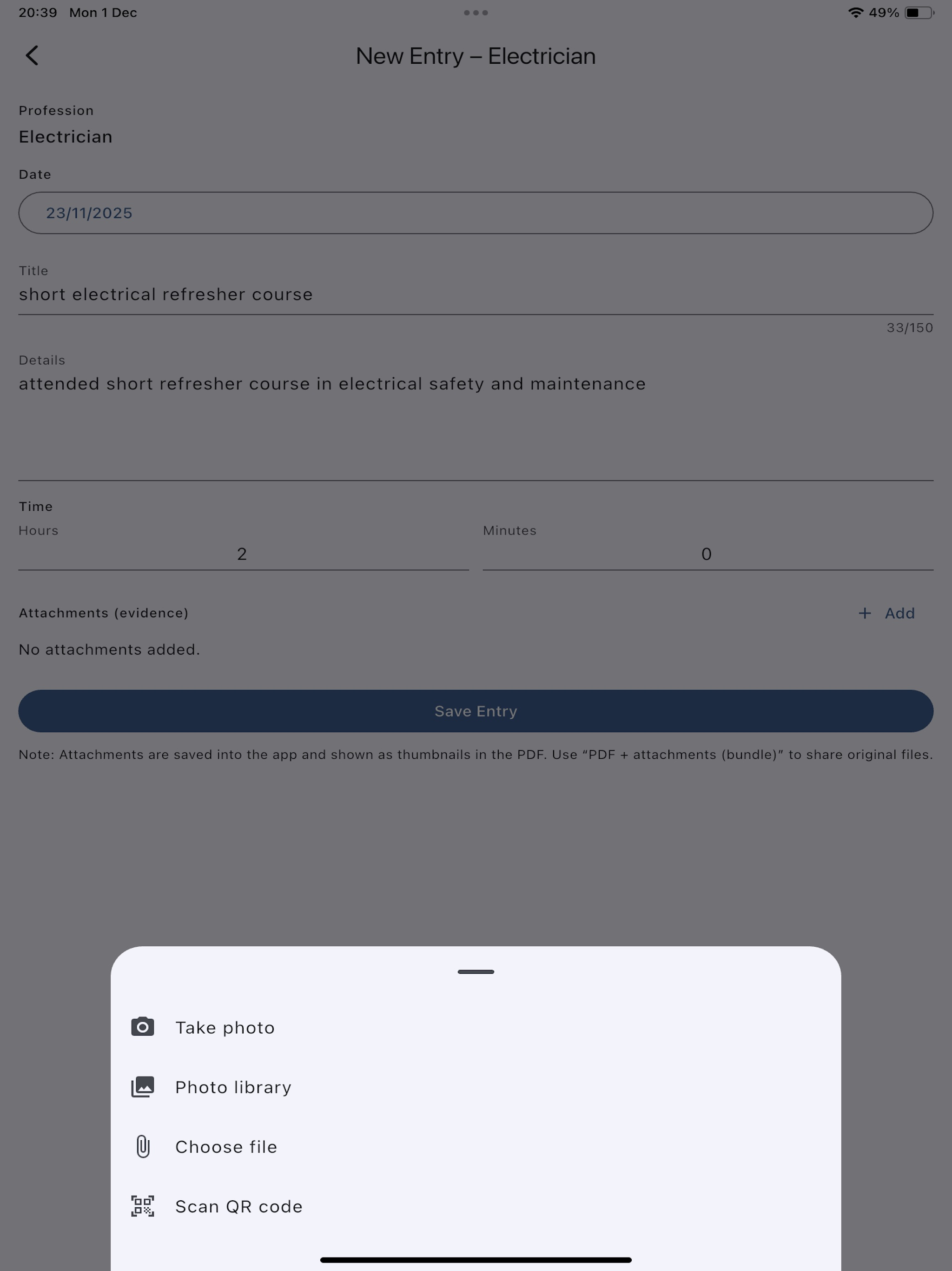 CPD Progress Tracker screenshot 19