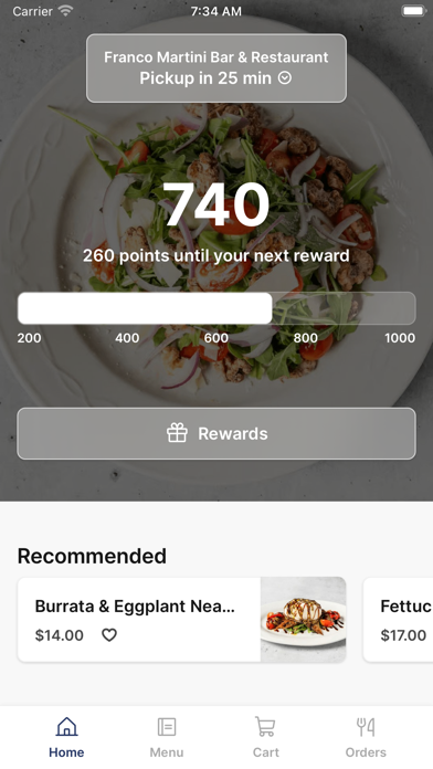 Franco Martini Bar&Restaurant iPhone screenshot 1 - Food & Drink app