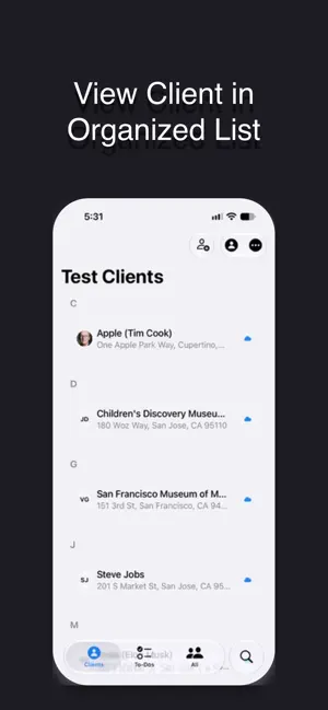 Simple Client List screenshot 1