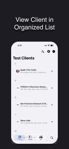 Simple Client List Screenshot 1 of 8