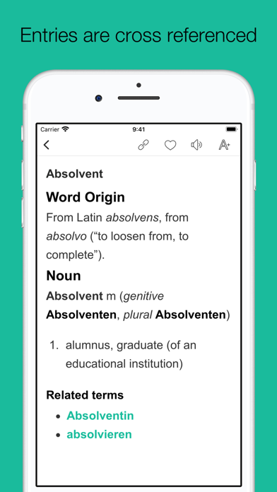 Screenshot #3 pour Dictionary of German language