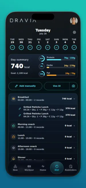 Dravia - PR & Workout App screenshot 4