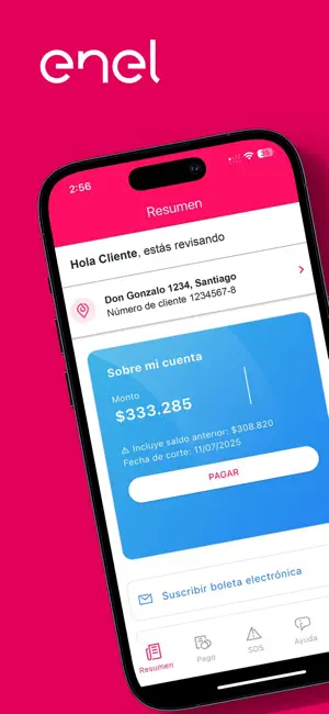 Enel Clientes Chile screenshot 1
