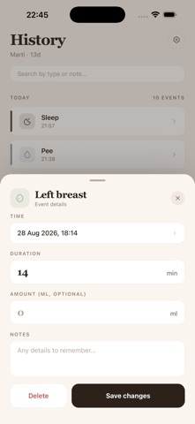 Tomi: Baby Tracker Screenshot 5 of 6