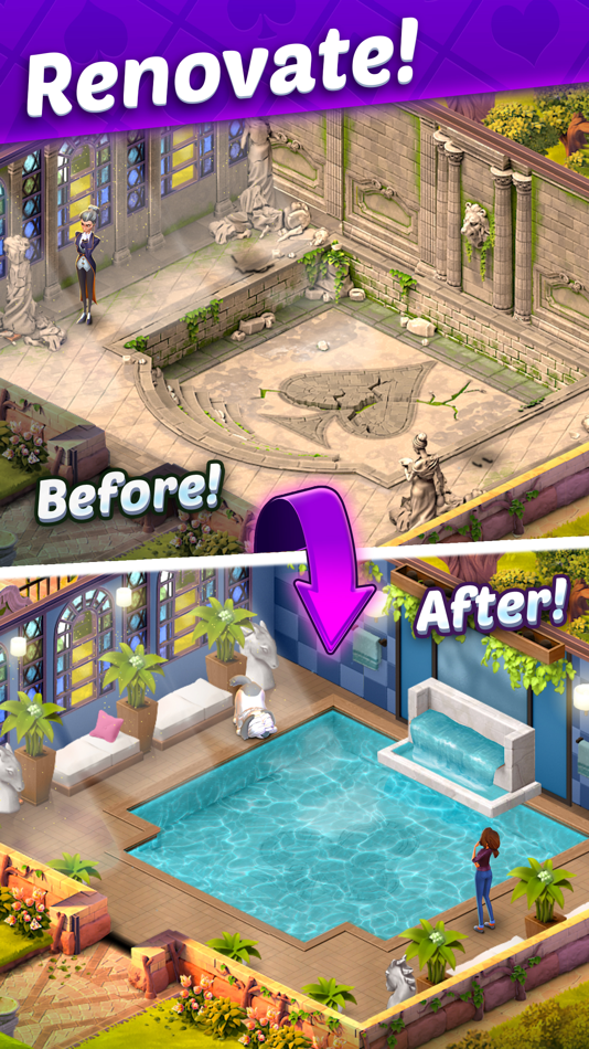 #7. Solitaire Story: Ava's Manor (iOS) 由: Uken Inc.