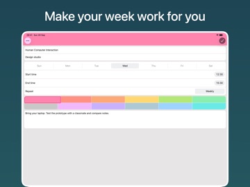 Student Timetable iPad screenshot