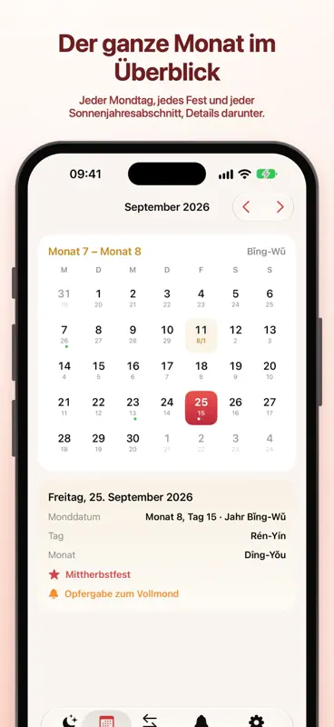 Lunarette: Mondkalender screenshot 2 of 5