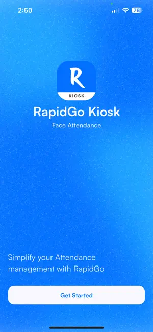 RapidGo Kiosk: Face Attendance screenshot 1